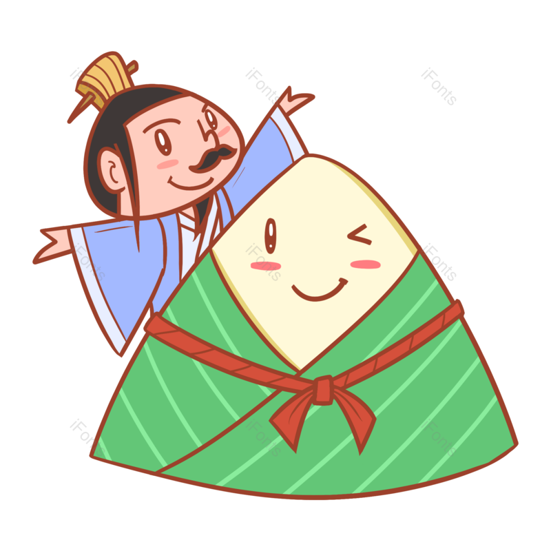 卡通图片,端午节元素,粽子PNG,免抠素材